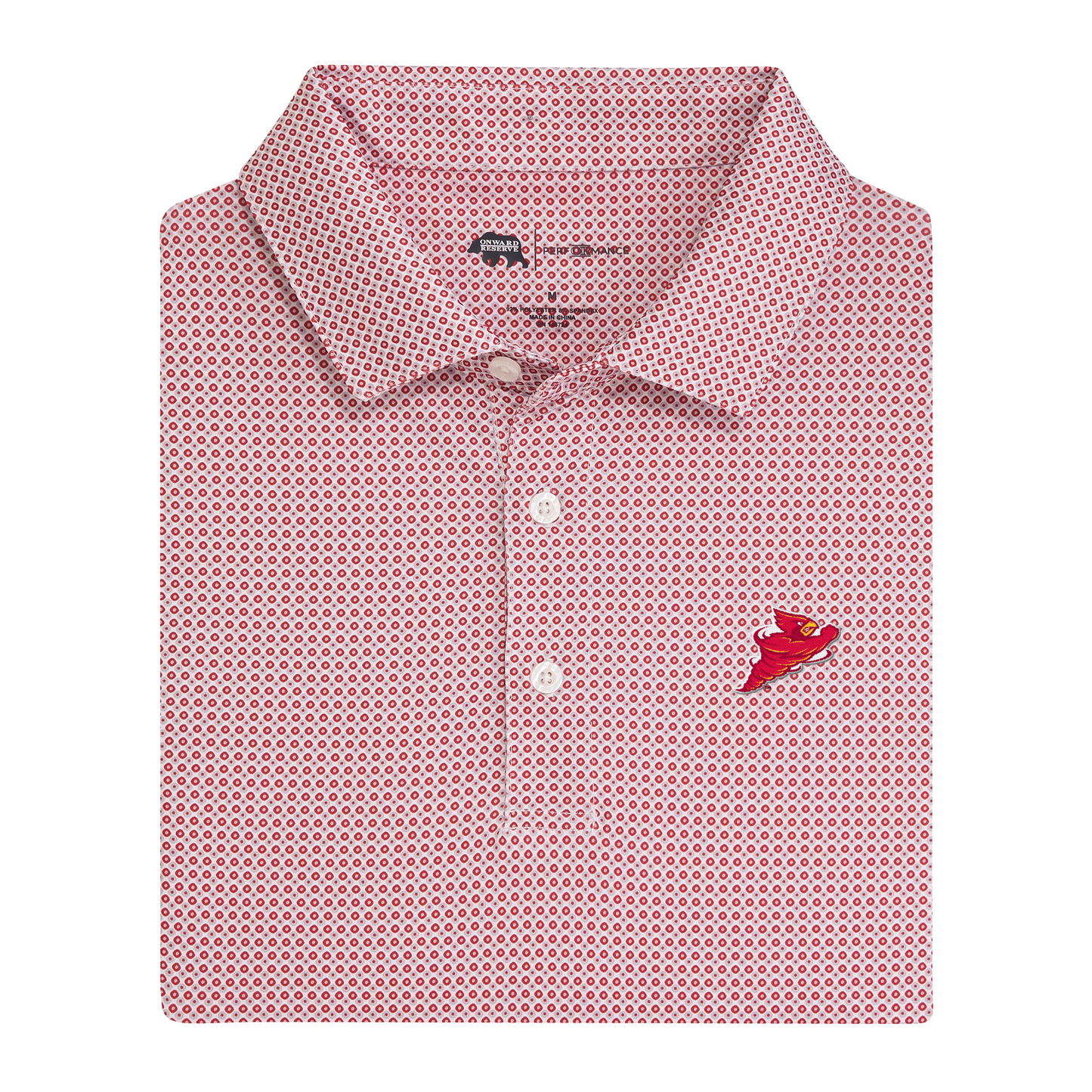 Iowa State Punching Cy League Printed Performance Polo