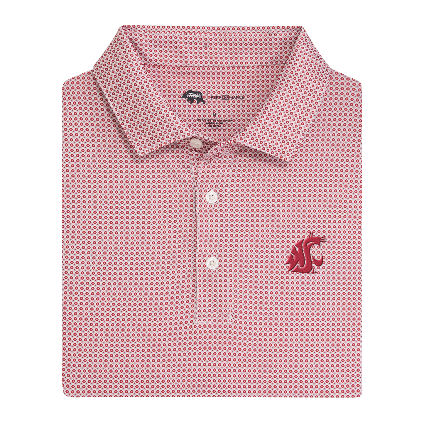 Washington State Cougar League Printed Performance Polo