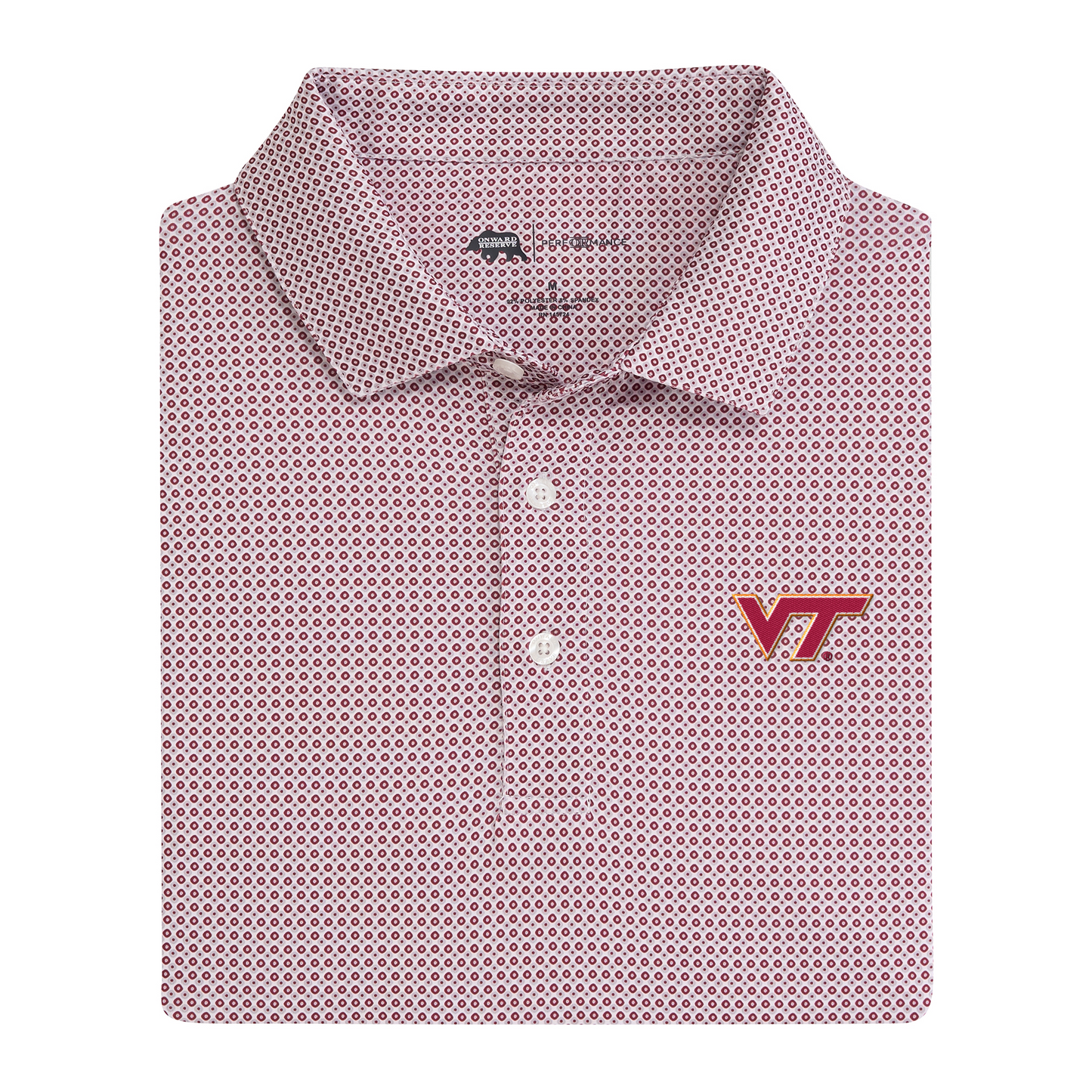 Virginia Tech VT League Printed Performance Polo