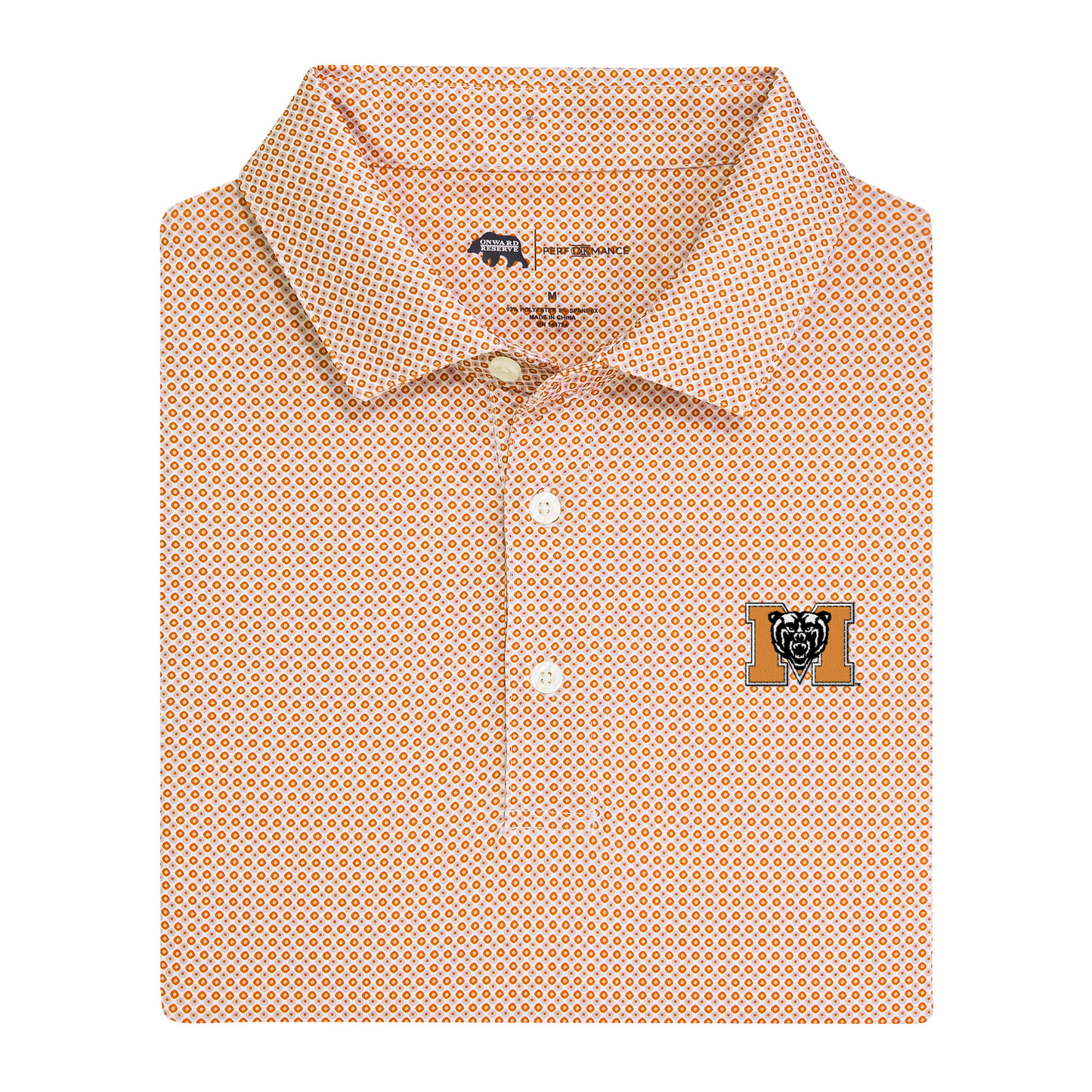 Mercer Block M League Printed Performance Polo