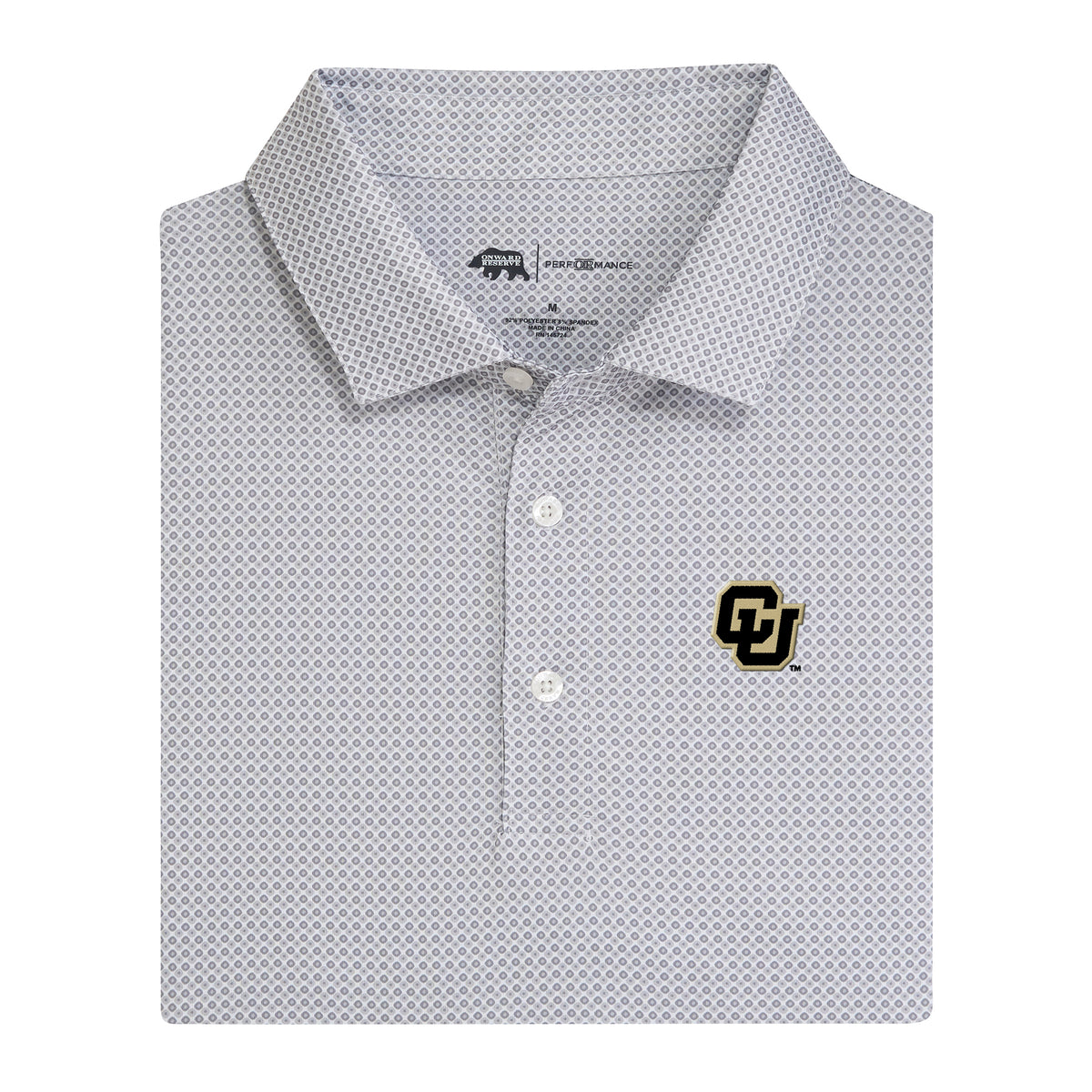 Colorado CU League Printed Performance Polo - Nine Iron