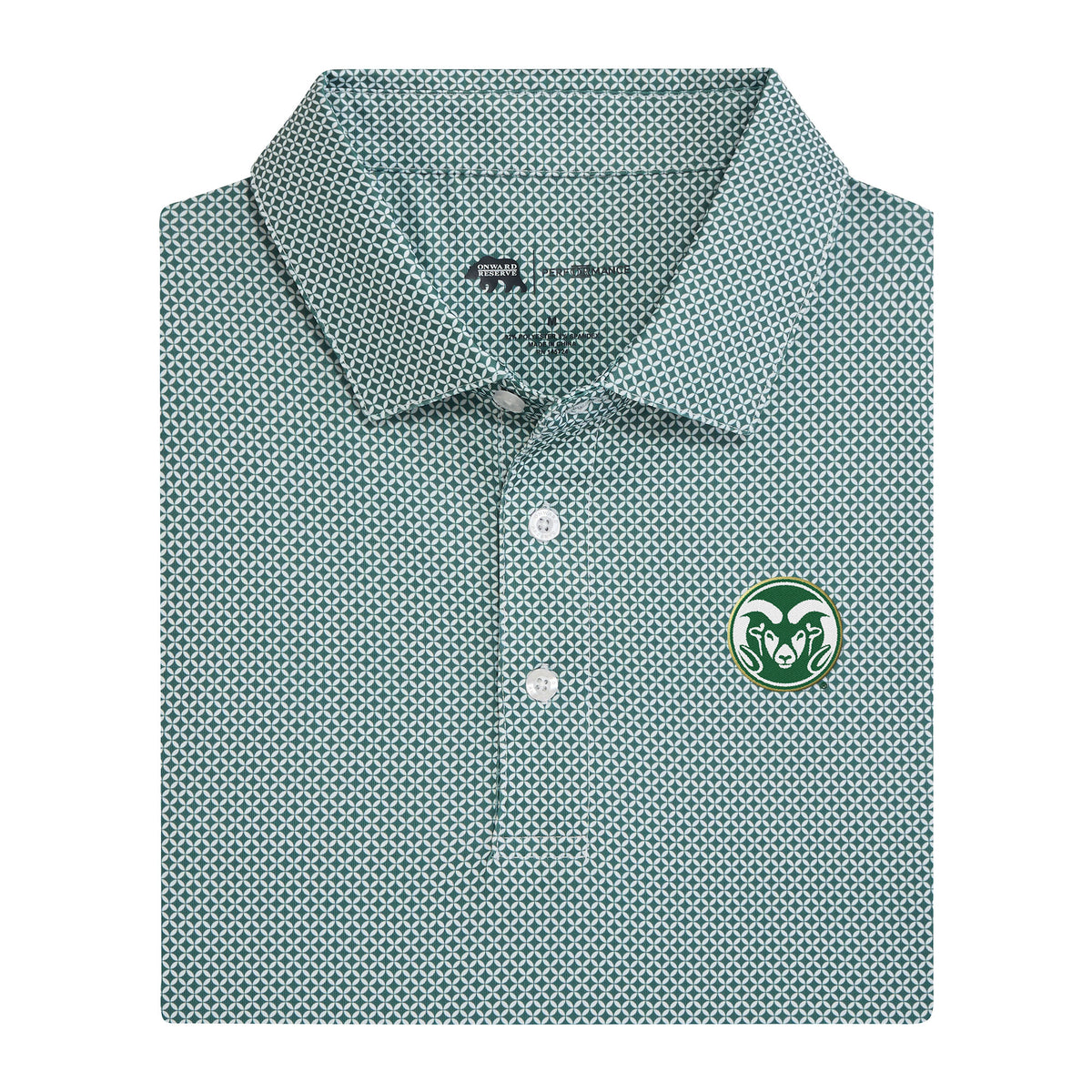 Colorado State Ram Scope Printed Performance Polo