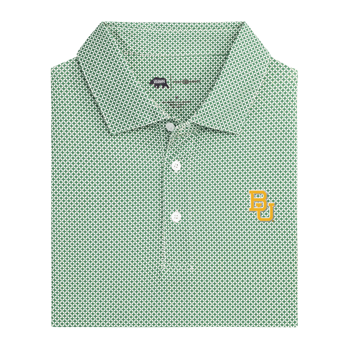 Baylor BU Scope Printed Performance Polo
