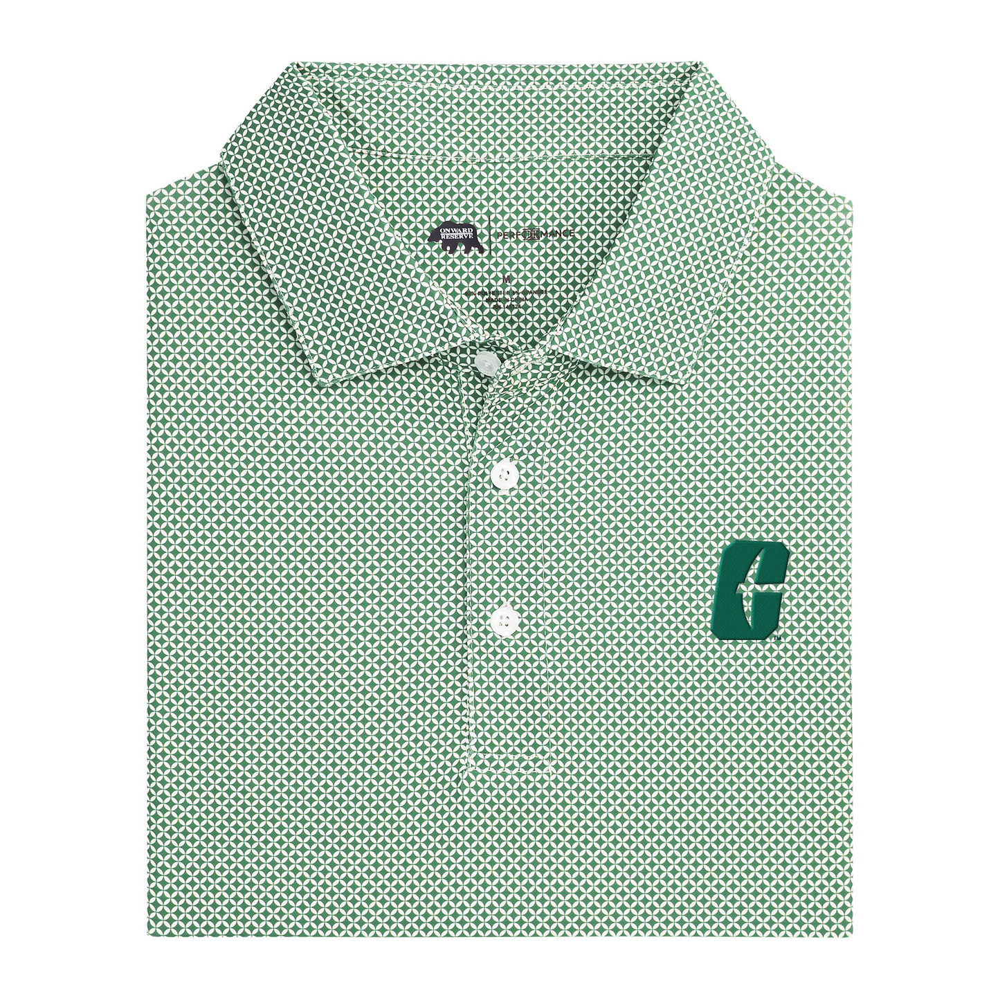 UNC Charlotte C Scope Printed Performance Polo