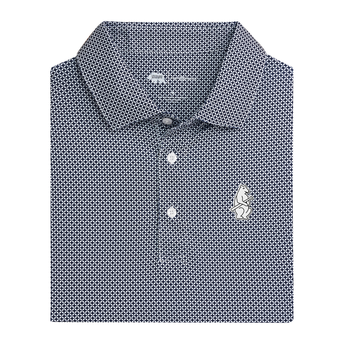 Cubs Cooperstown - 1914 Standing Bear Scope Printed Performance Polo