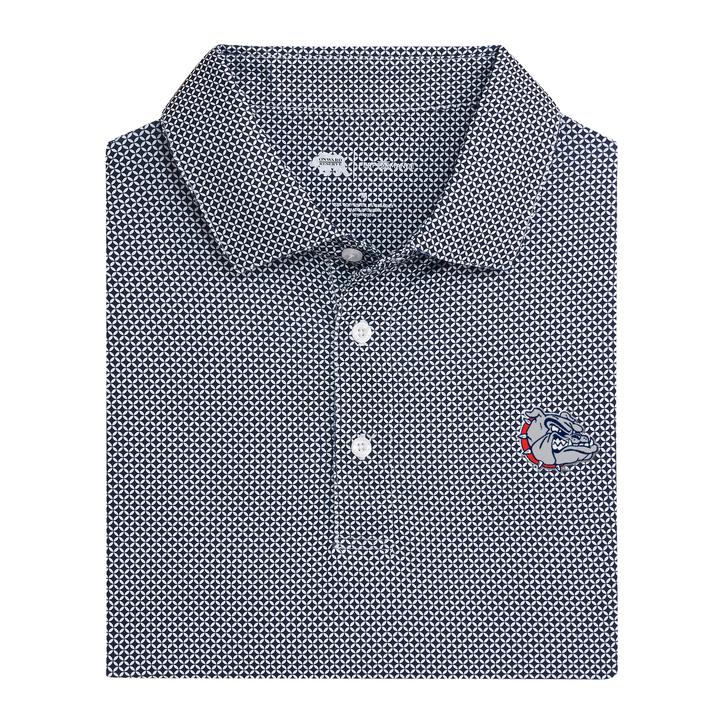 Gonzaga Bulldog Scope Printed Performance Polo