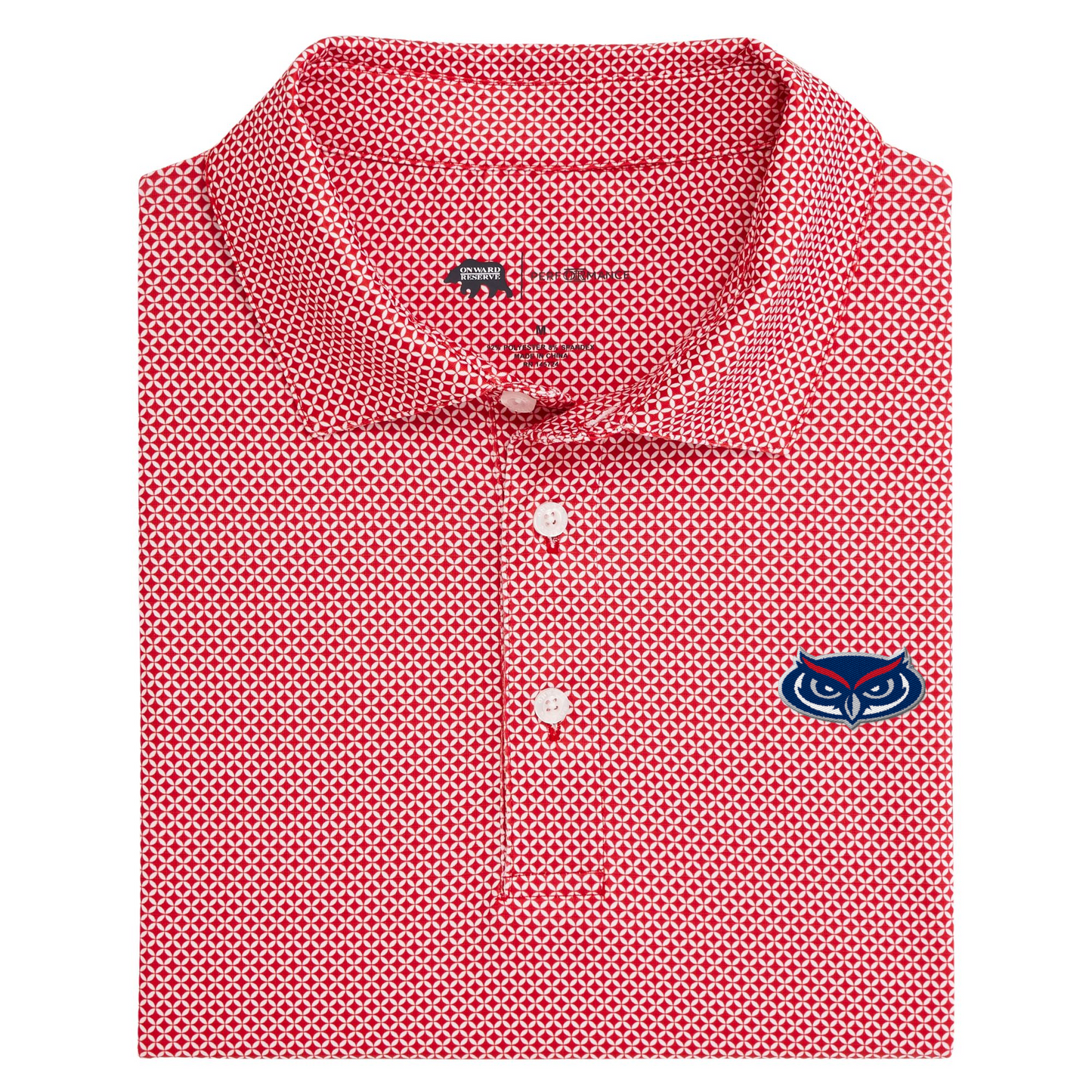 Florida Atlantic Owl Scope Printed Performance Polo