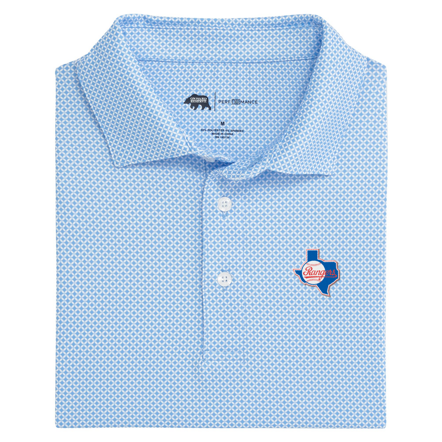 Rangers Cooperstown - 1984 Texas Outline Scope Printed Performance Polo
