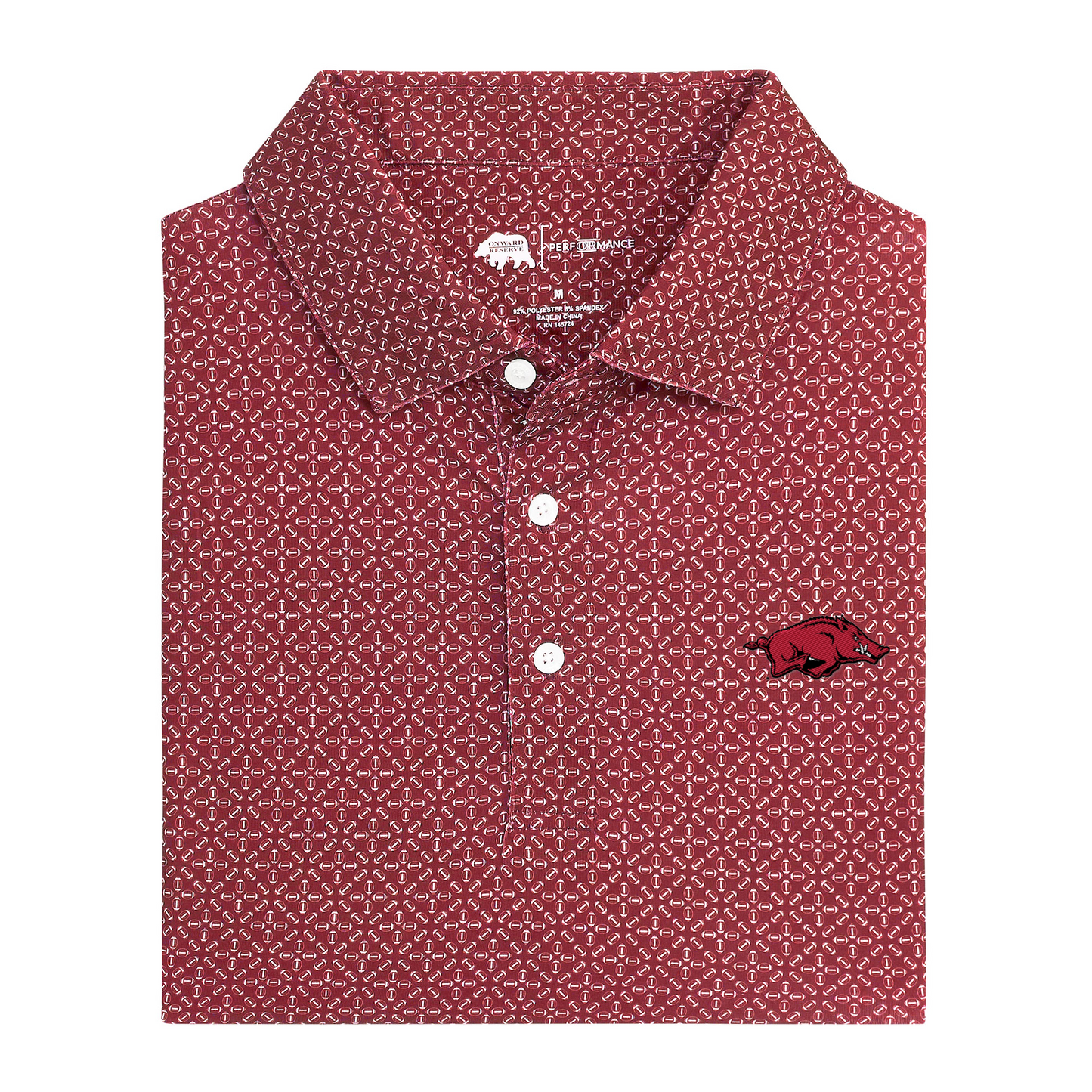 Arkansas Razorback Gameday Printed Performance Polo