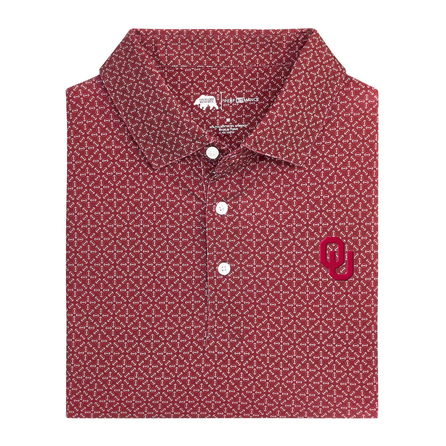 Oklahoma OU Gameday Printed Performance Polo