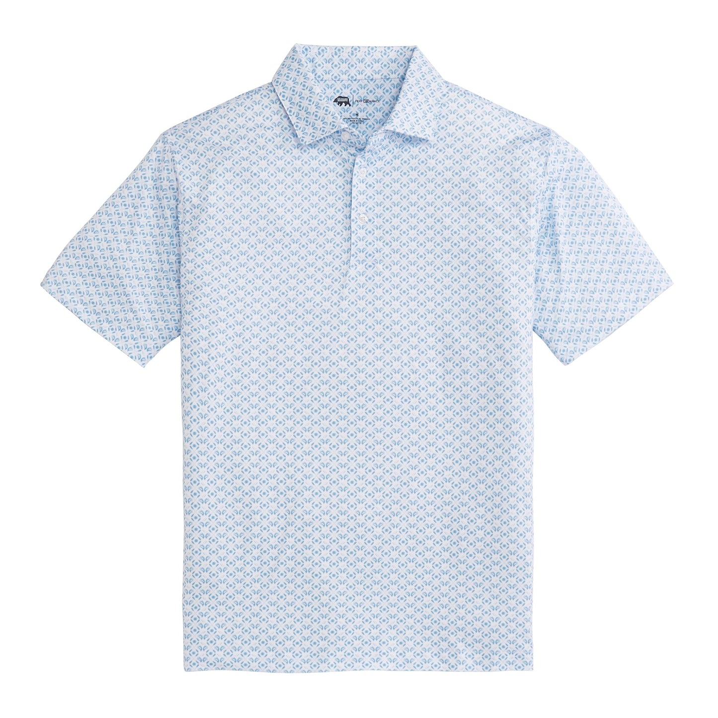 Oyster Roast Printed Performance Polo - Clearwater
