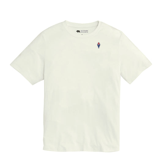 Cooperstown Feather Luxe Tee - White
