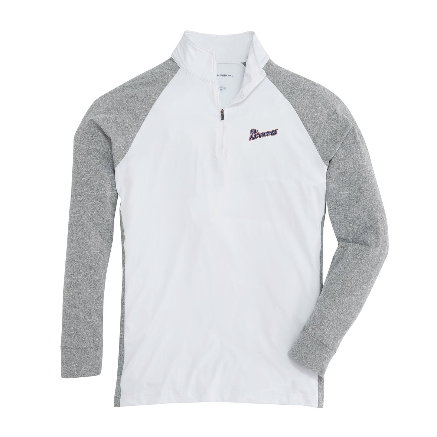 Cooperstown Braves Script Lee Performance Pullover - White
