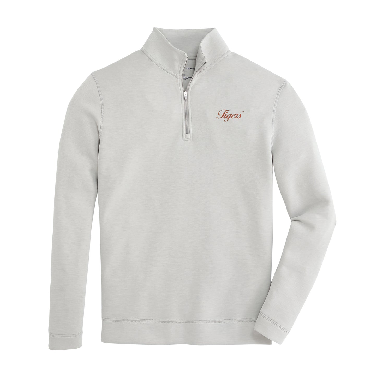 Tigers Vintage Script Yeager Performance Pullover - Mirage Grey