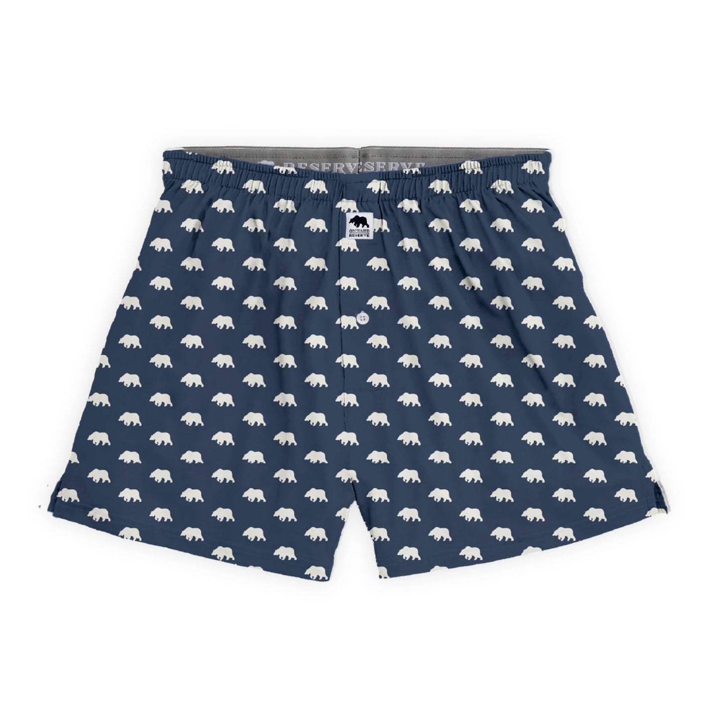 Bear Logo Performance Boxer - Blue Wing Teal