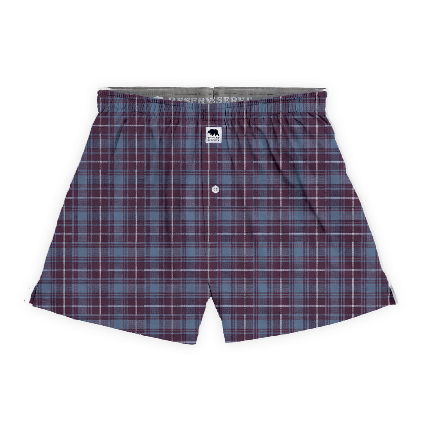 Dutton Plaid Performance Boxer - Plum