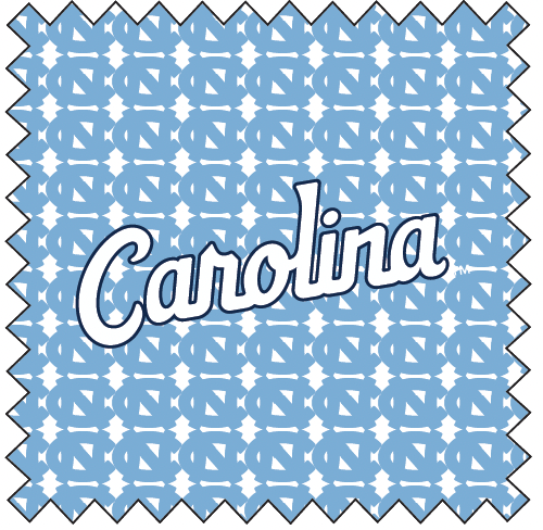 UNC Tile Printed Performance Polo - White