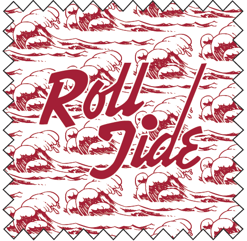 Roll Tide Printed Performance Polo - Crimson