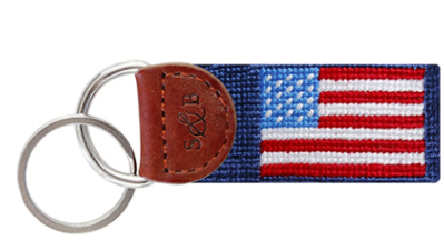 American Flag Key Fob - Classic Navy