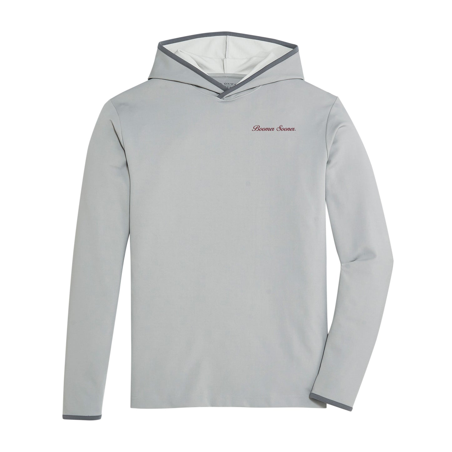 Oklahoma Boomer Sooner Vintage Script Brendon Performance Hoodie