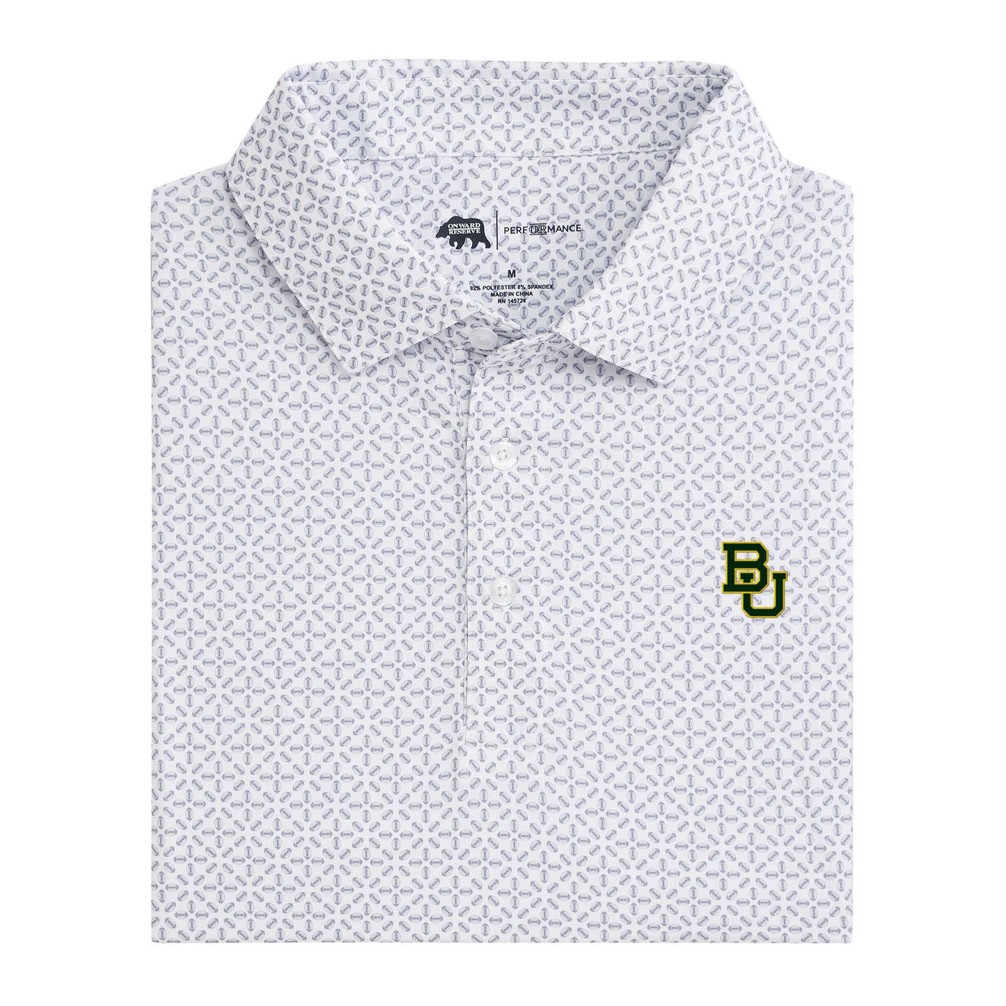Baylor BU Gameday Printed Performance Polo