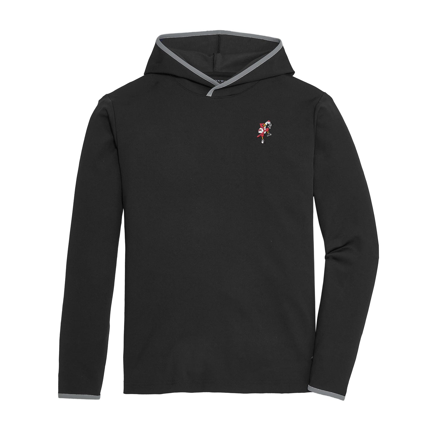 Louisville Vintage Dunking Cardinal Brendon Performance Hoodie - Black