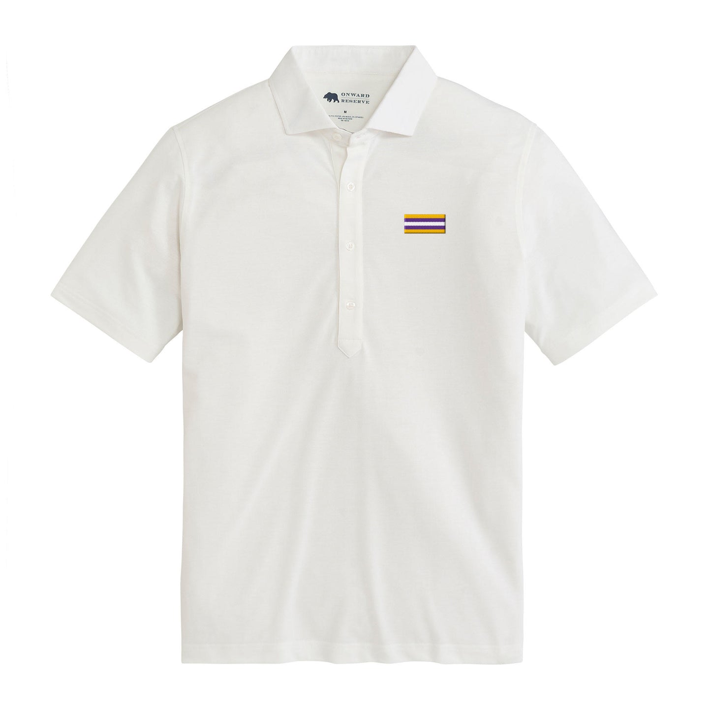 LSU Helmet Stripe Links Polo - White