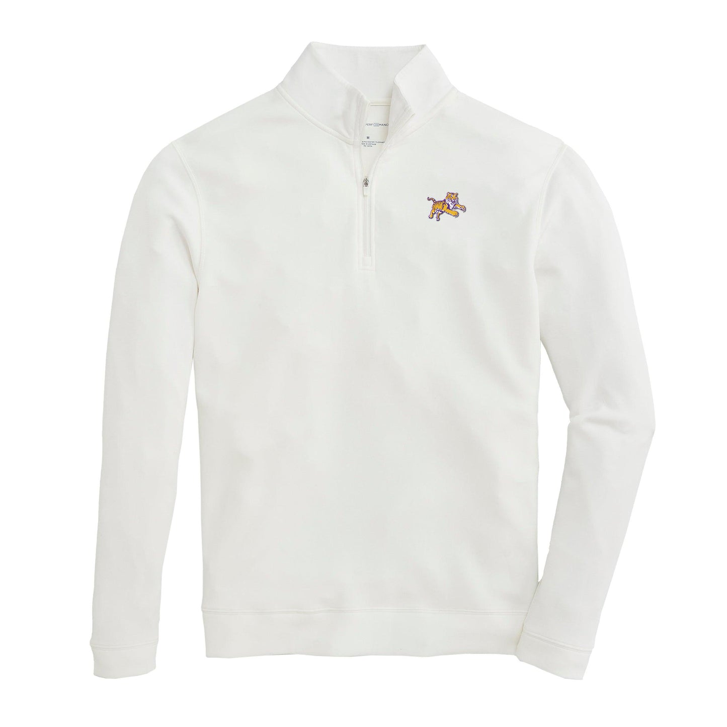 LSU Vintage Soaring Tiger Yeager Performance Pullover - White