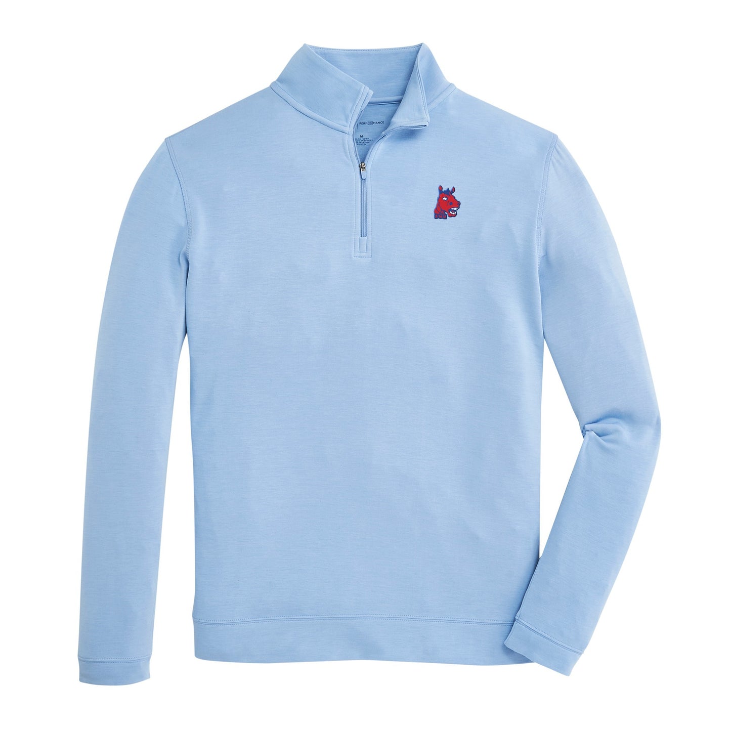 SMU Vintage Mustang Yeager Performance Pullover - Endless Sky