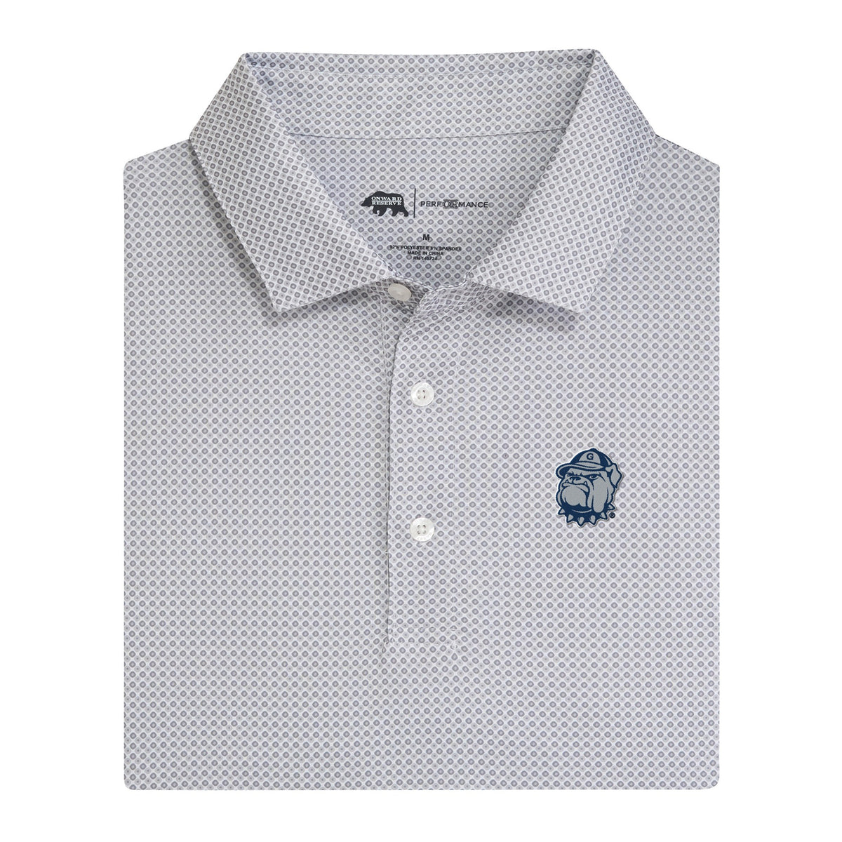 Georgetown Mascot League Printed Performance Polo - Nine Iron