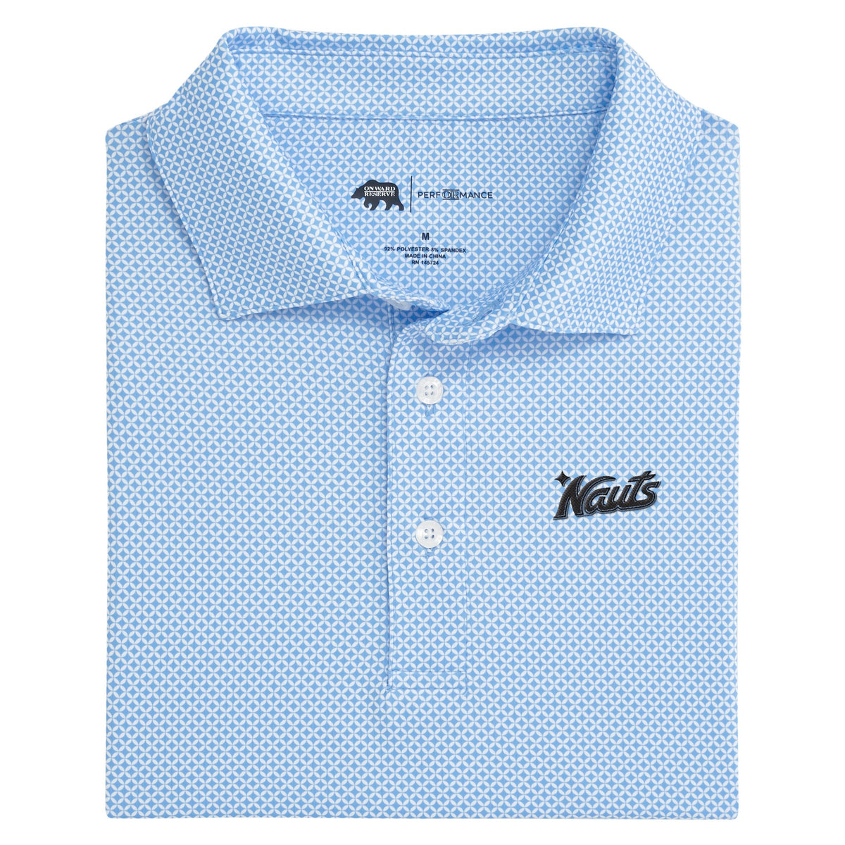 UCF Nauts Scope Printed Performance Polo - Sky