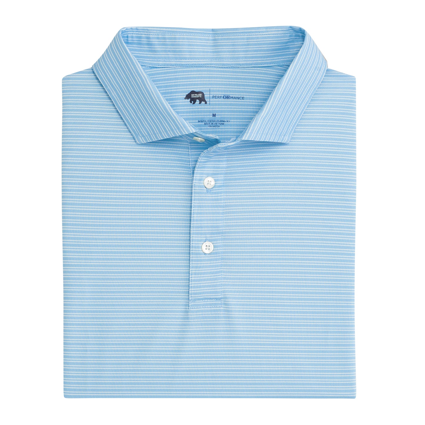 Pairing Stripe Performance Pique Polo - Dutch Canal