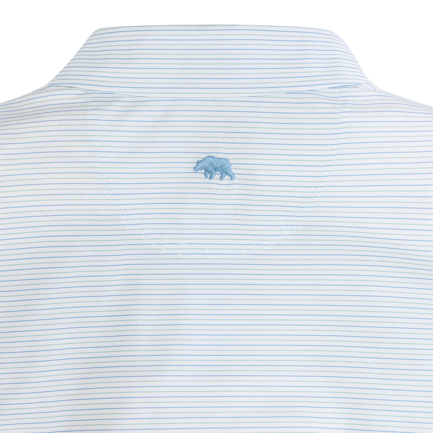 Tour Stripe Performance Pique Polo - Azurine