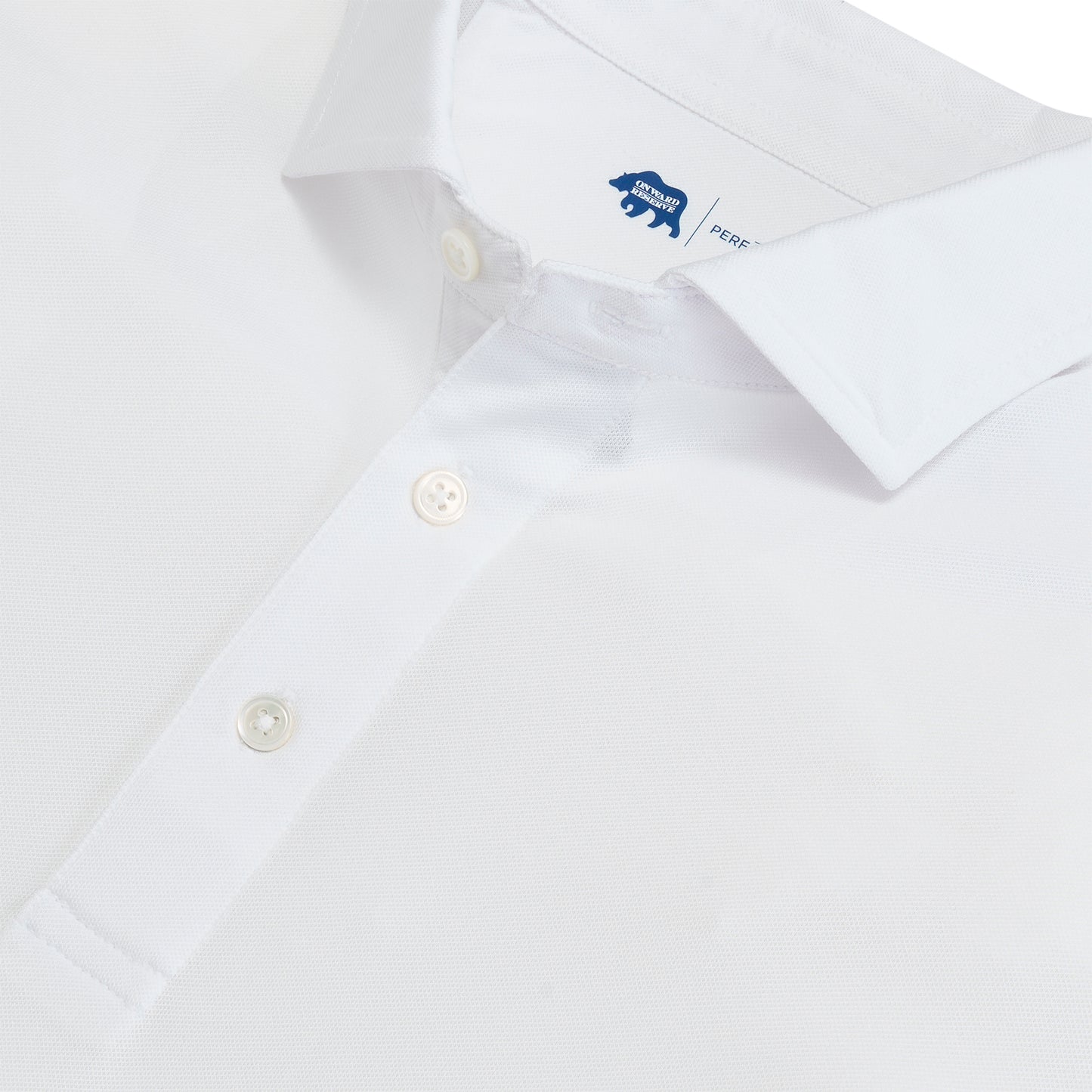 Solid Performance Pique Polo - White