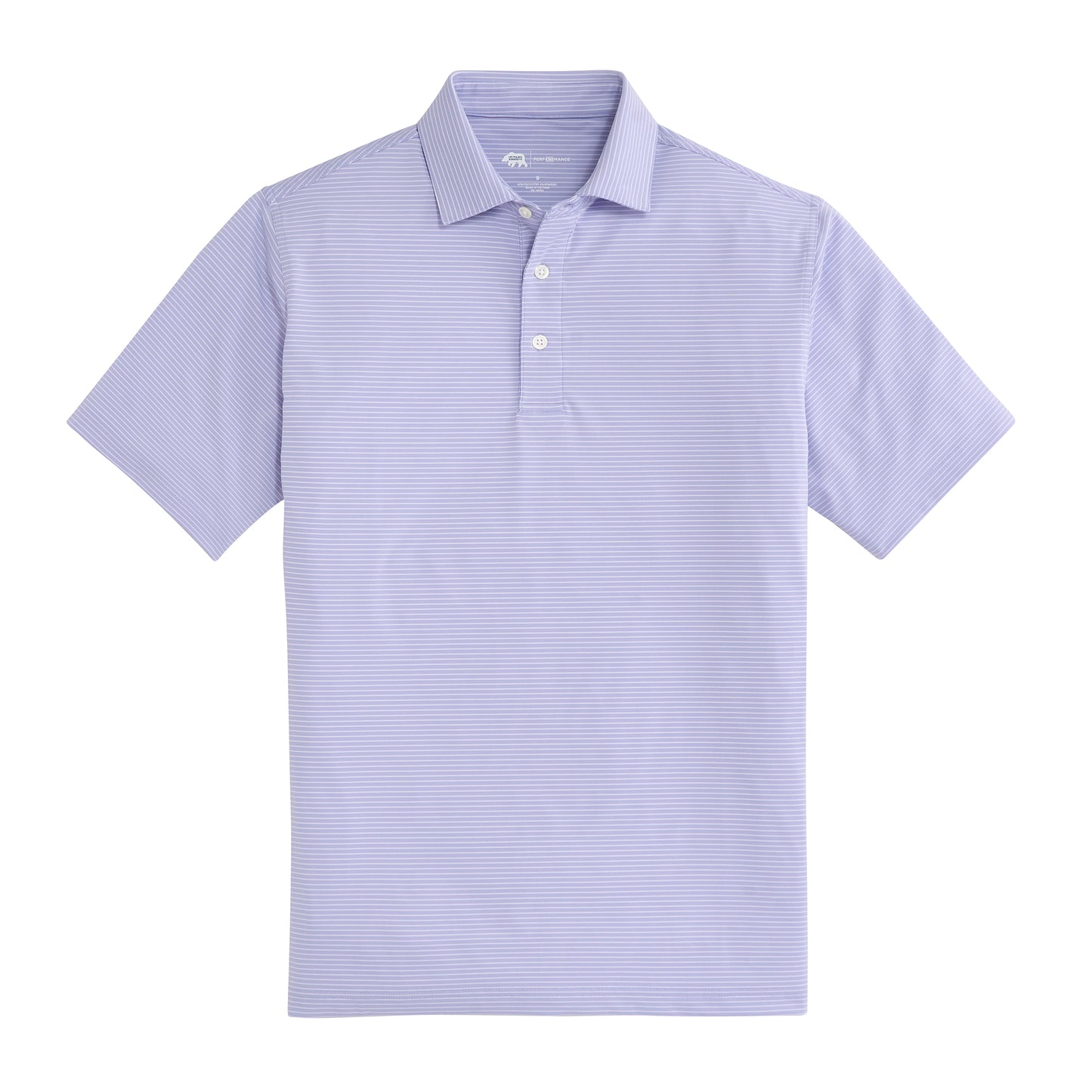 Birdie Stripe Performance Polo - Heron