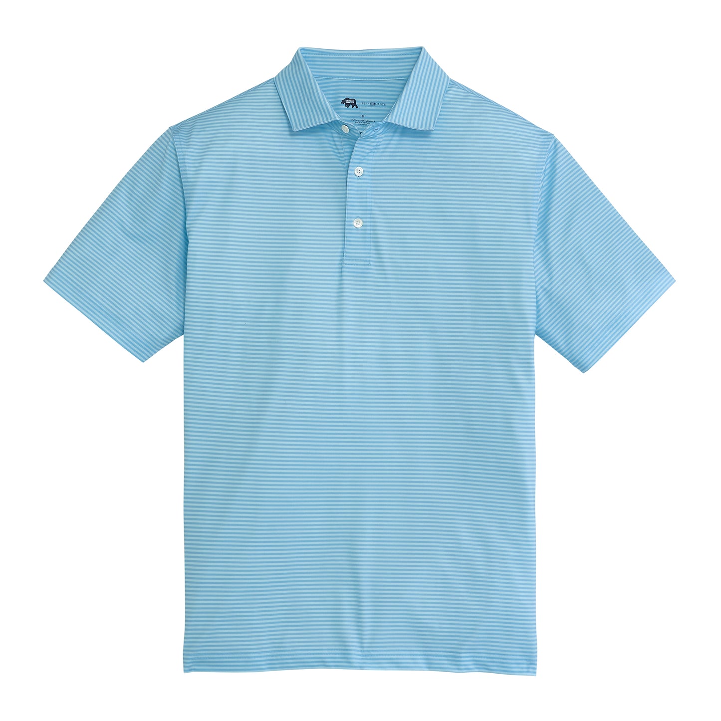 Echo Stripe Performance Polo - Breeze