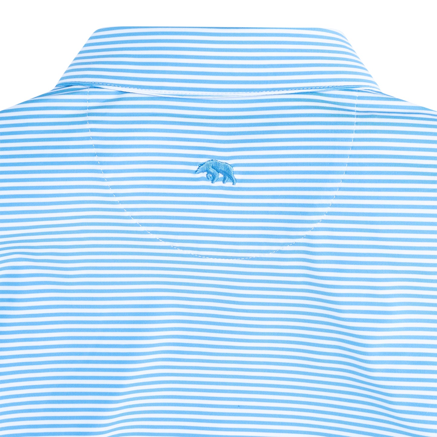 Echo Stripe Performance Polo - Sky