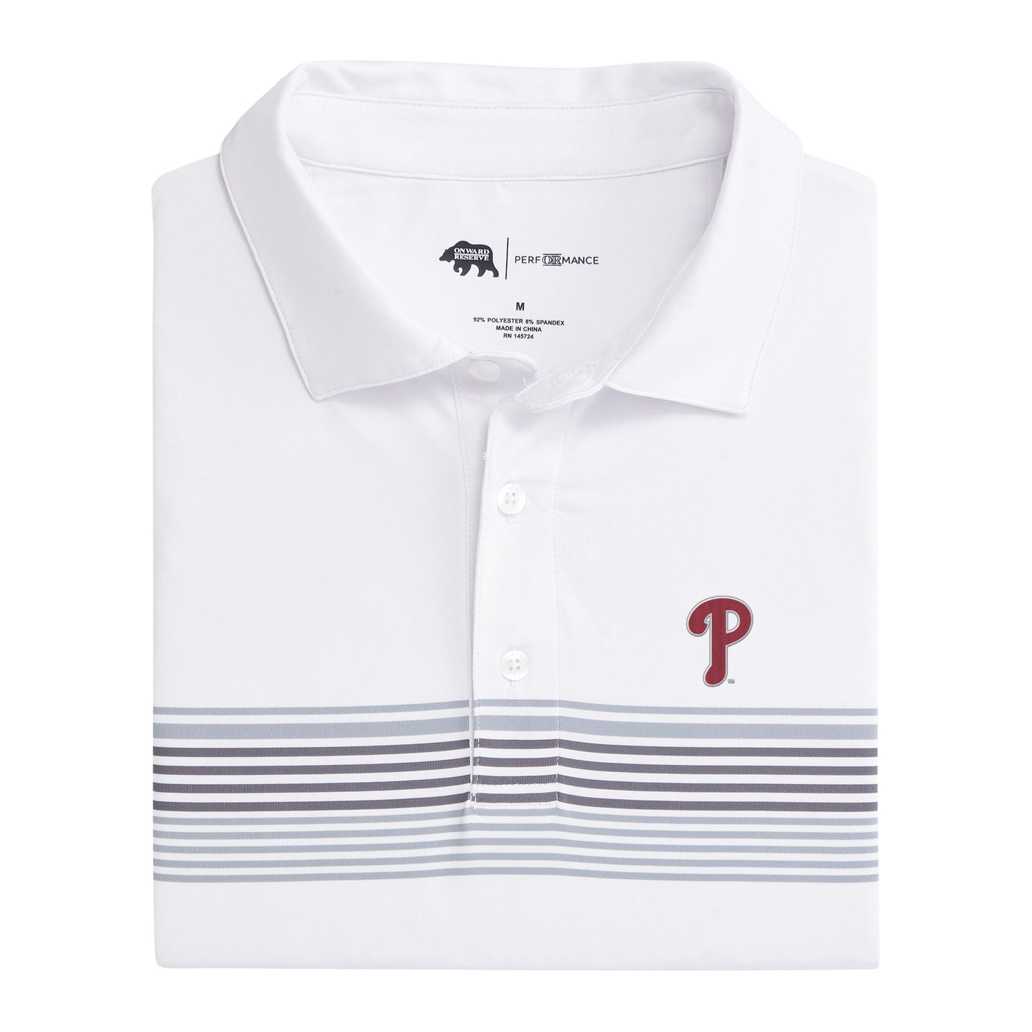 Philadelphia Phillies Prestwick Printed Performance Polo