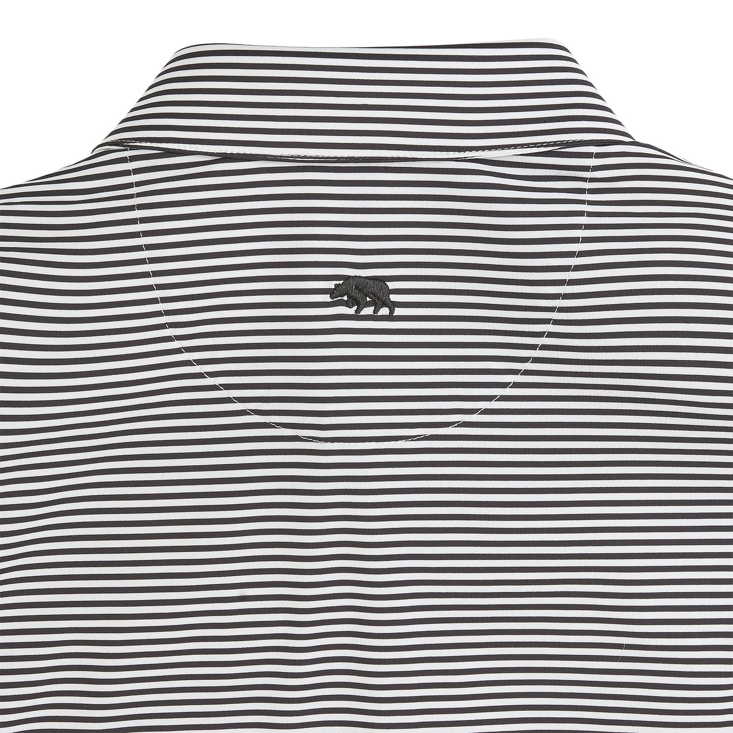 Echo Stripe Performance Polo - Black