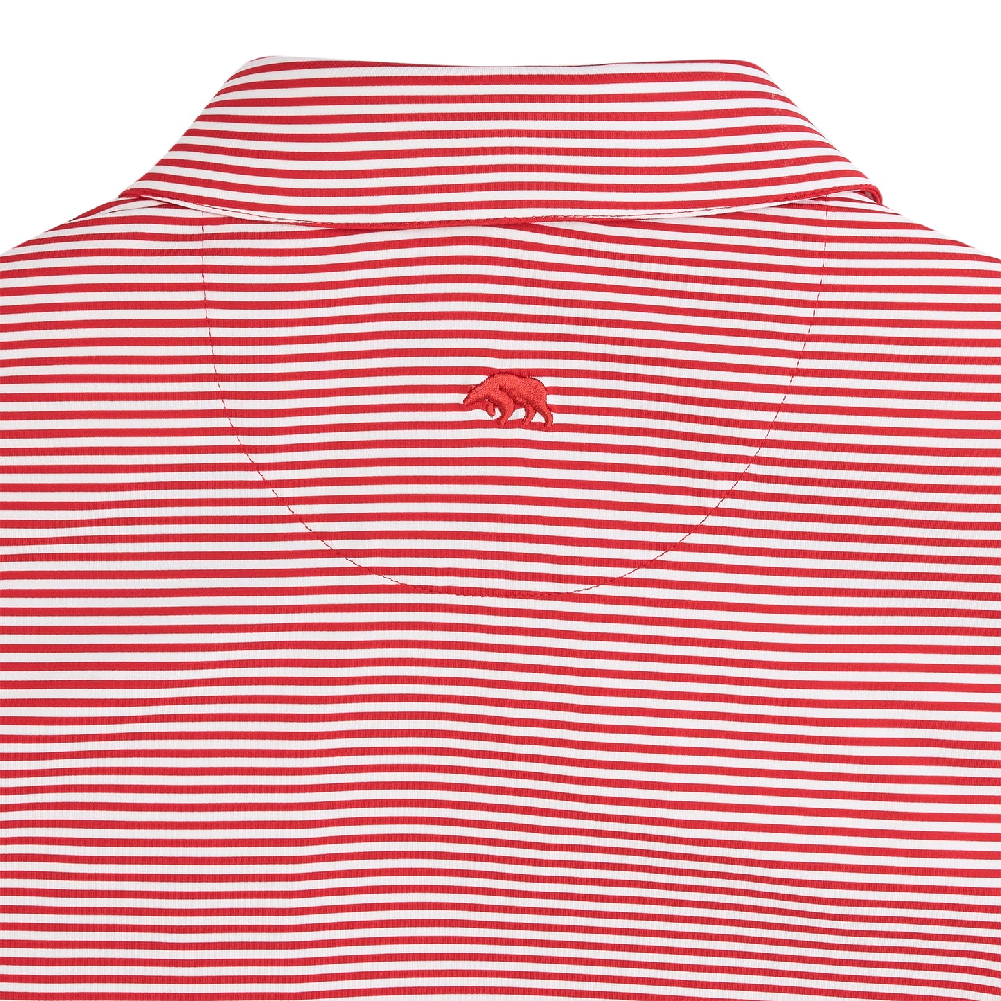 UGA G Dog Echo Stripe Performance Polo - Red