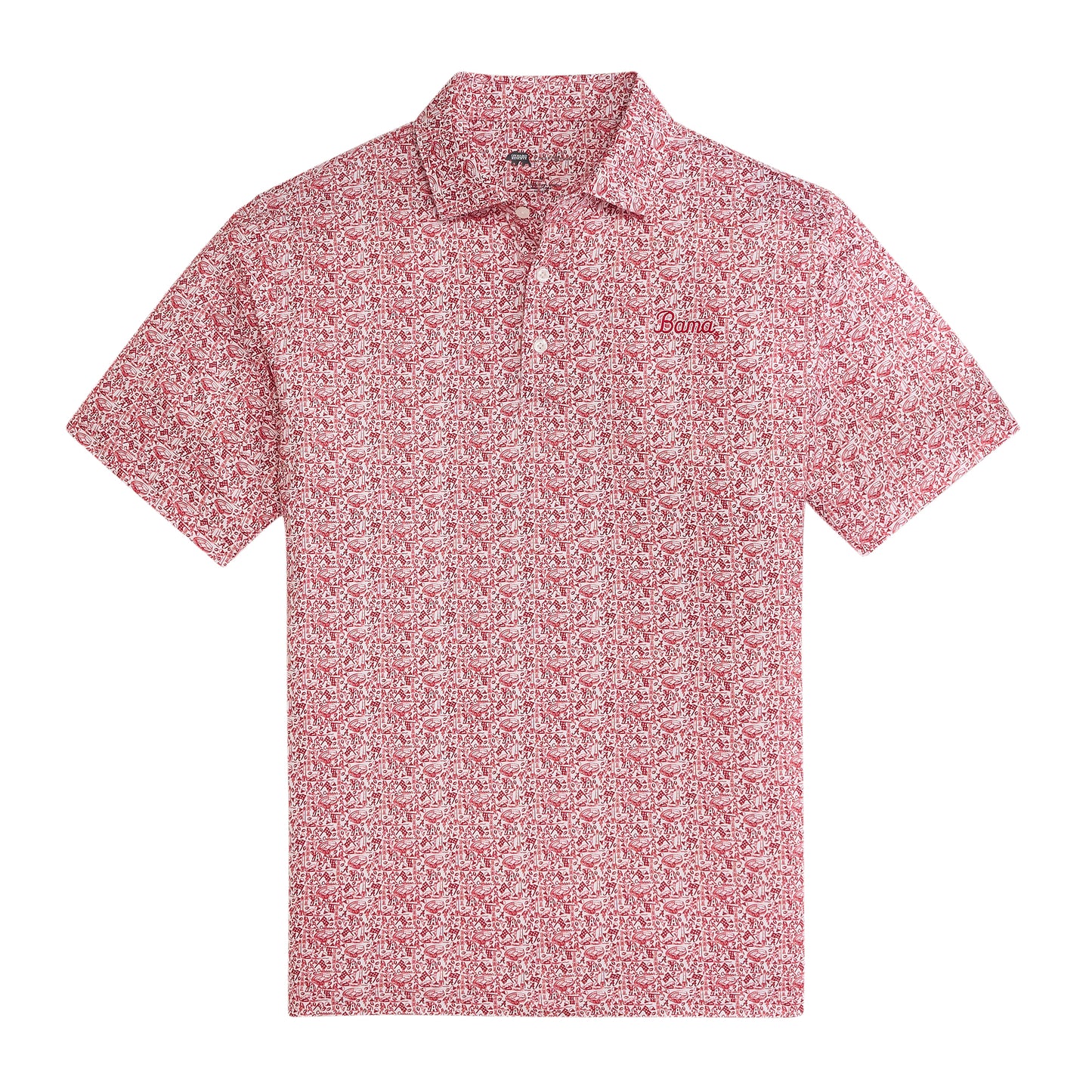 Alabama Icons Printed Performance Polo