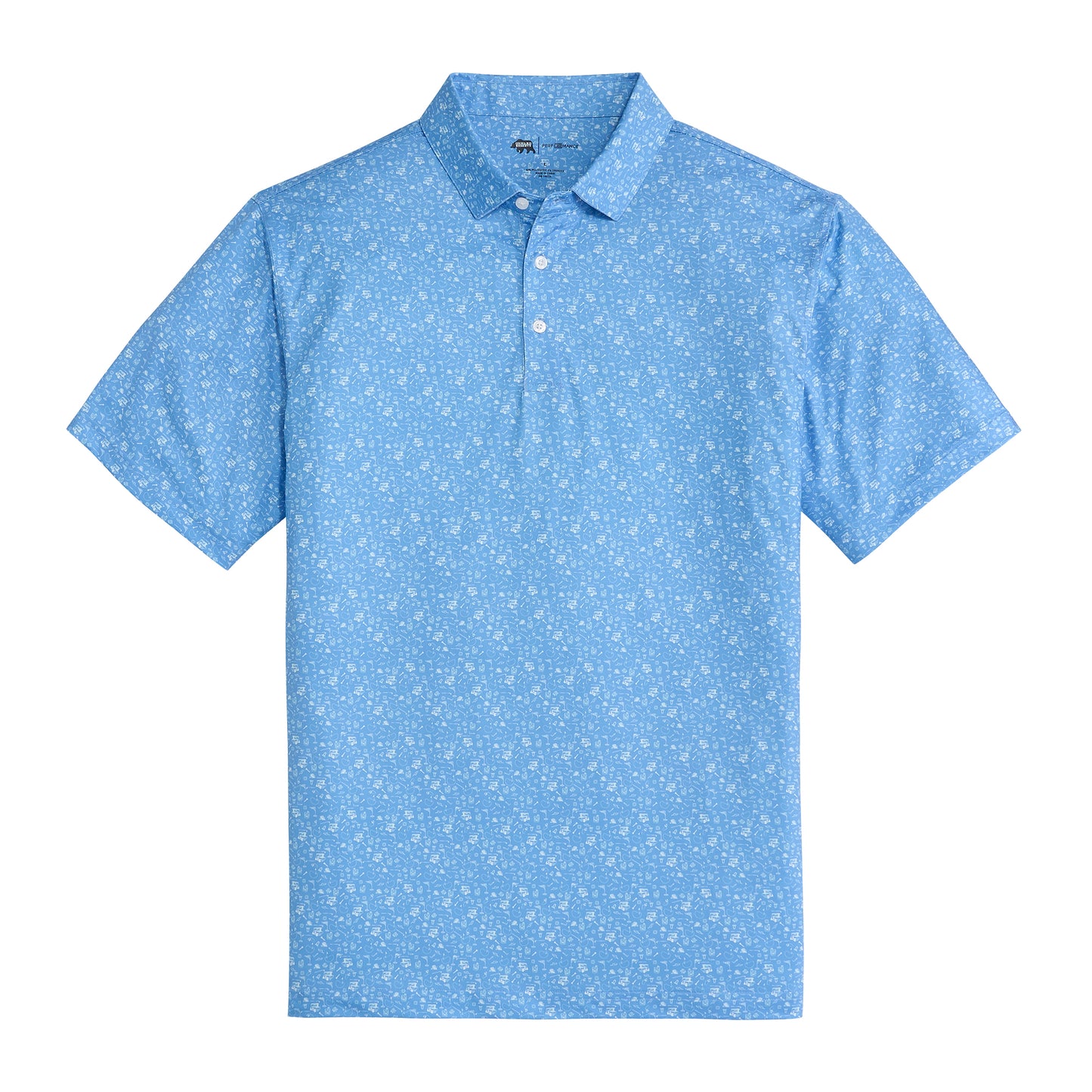 19th Hole Printed Performance Polo - Provence