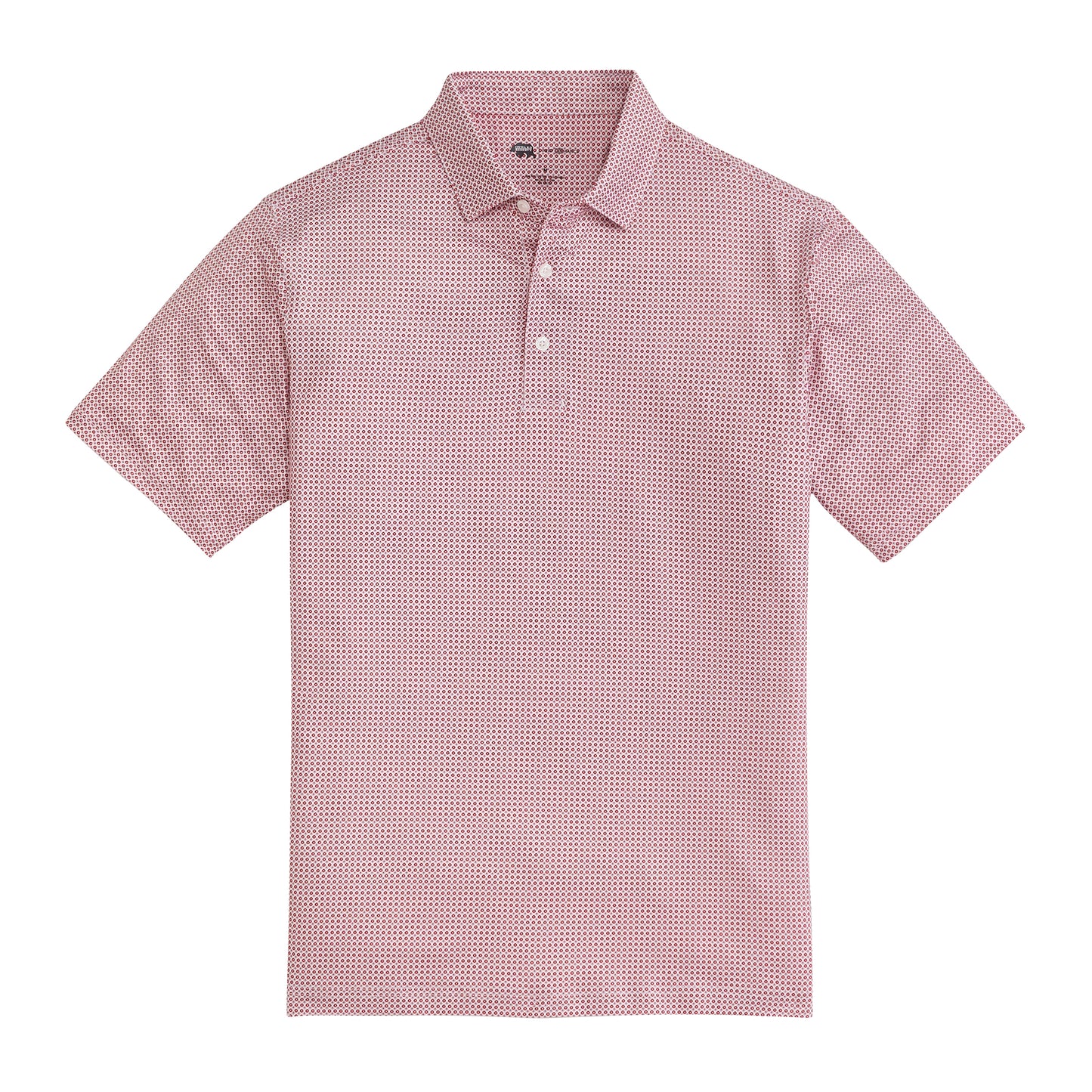 League Printed Performance Polo - Crimson
