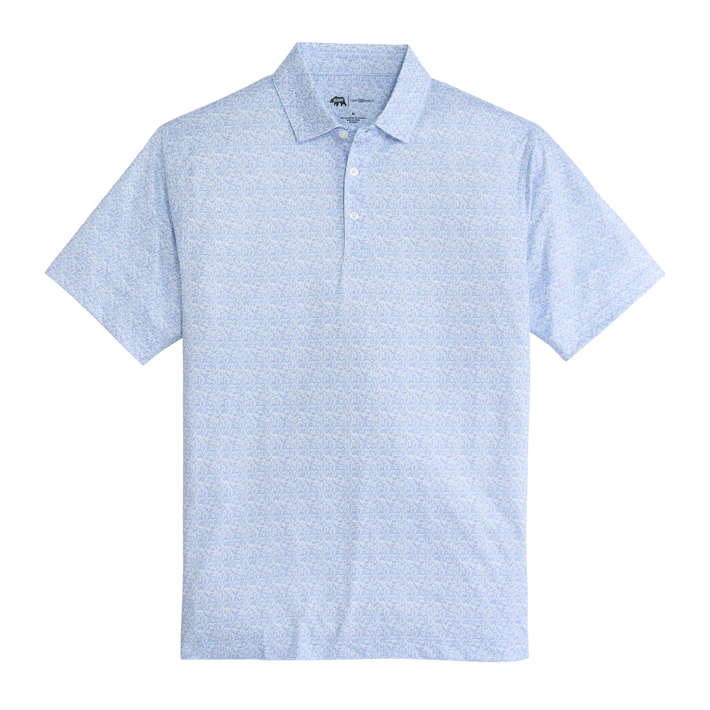 Snack Bar Printed Performance Polo - Orchid