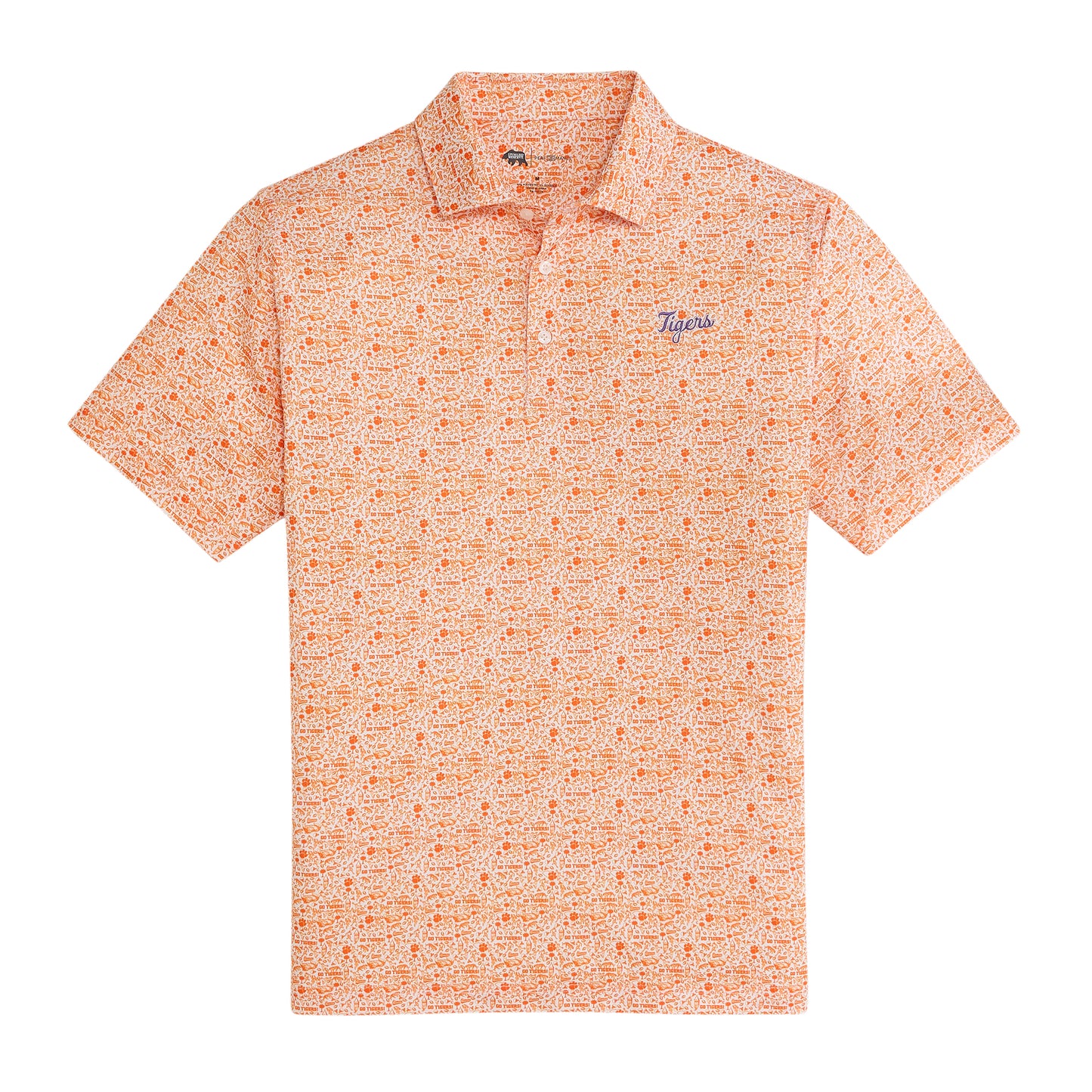 Clemson Icons Printed Performance Polo