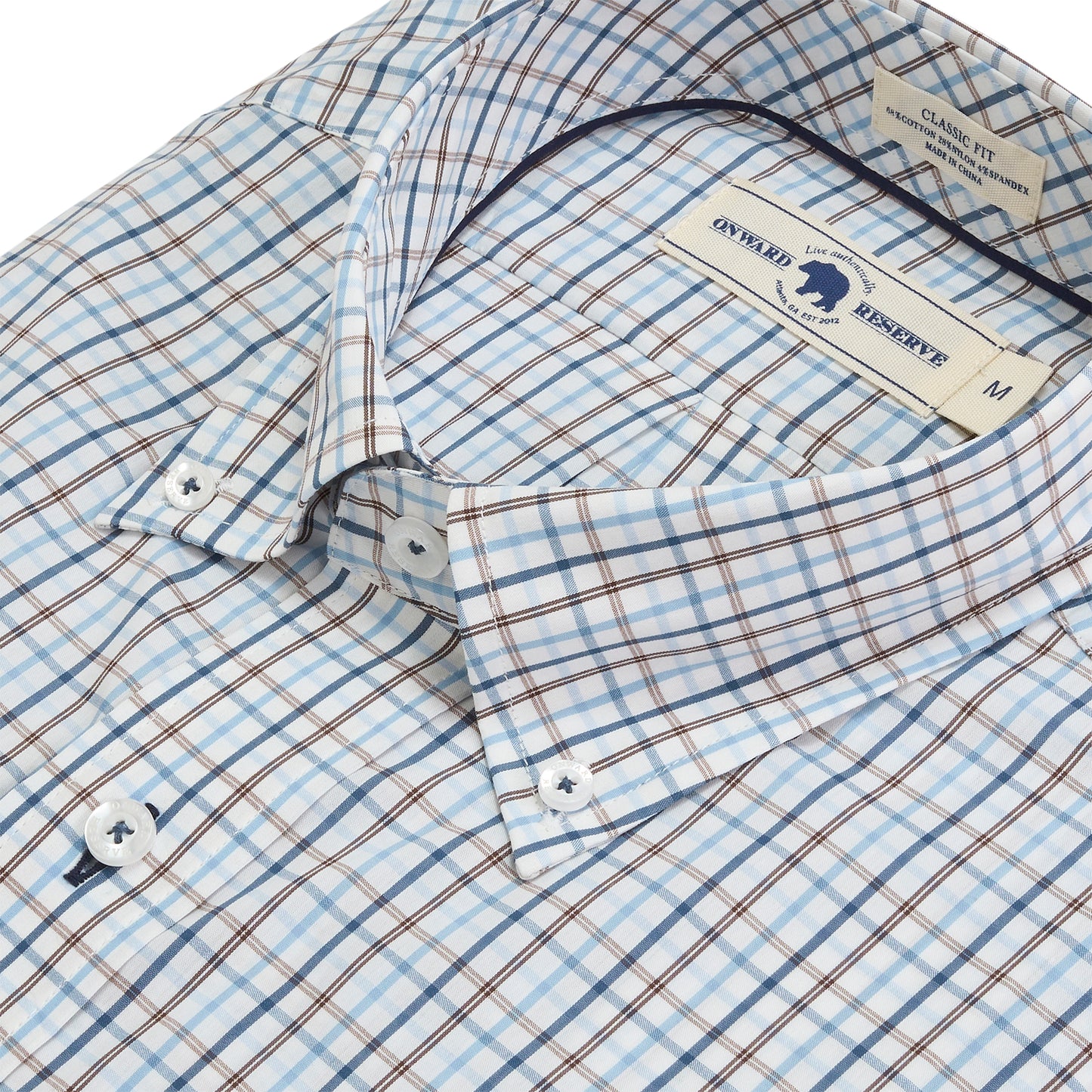 Noble Classic Fit Quad Shirt - Chocolate