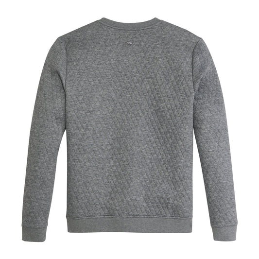 Clarke Quilted Crewneck - Harbor Mist