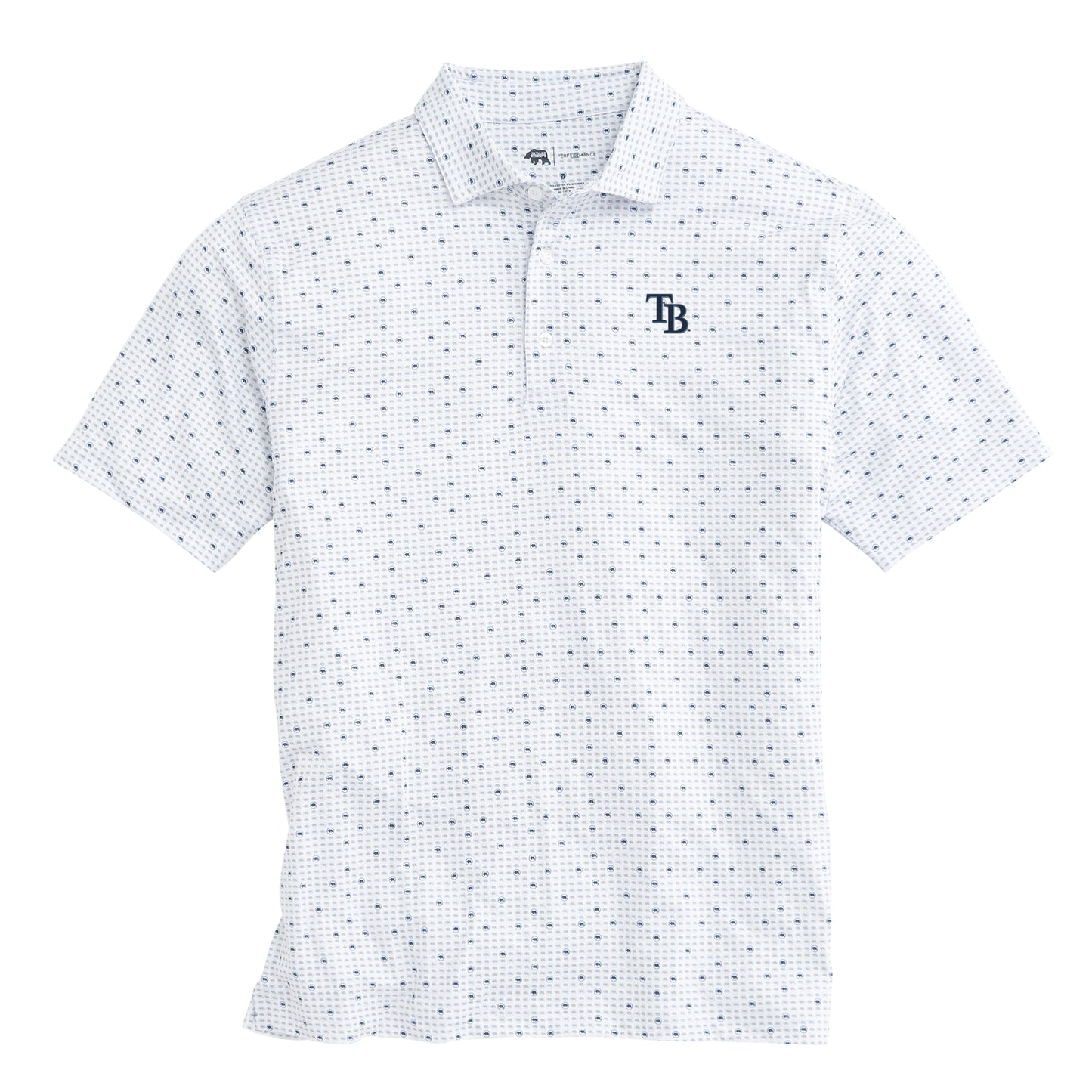 Tampa Bay Rays Tour Logo Printed Performance Polo