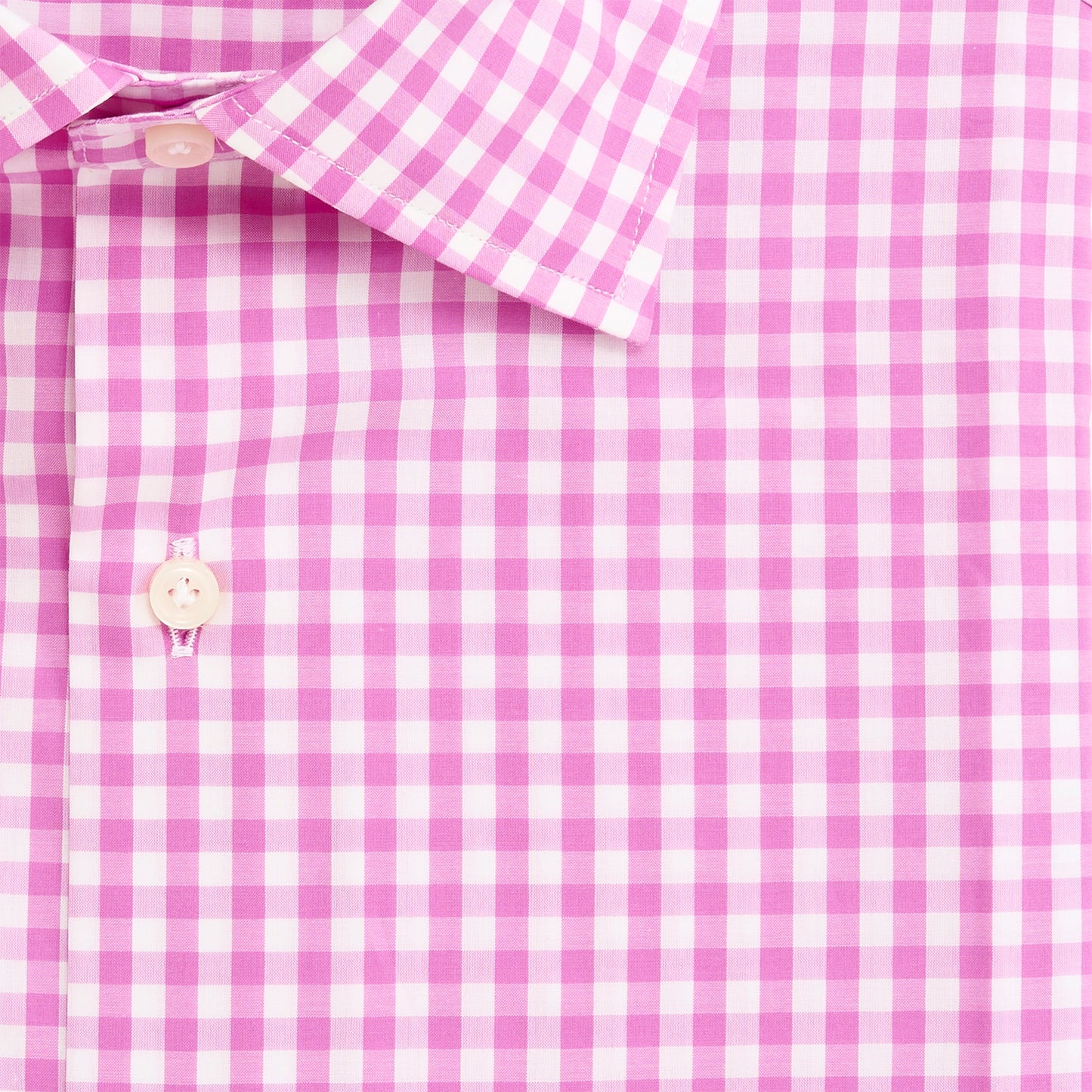 Magnolia Gingham Reserve Spread Collar - Magnolia