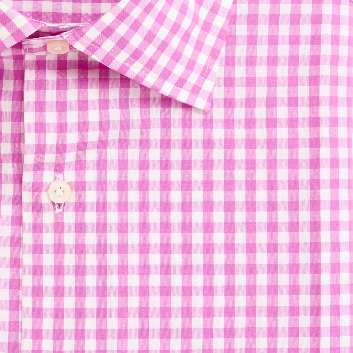 Magnolia Gingham Reserve Spread Collar - Magnolia